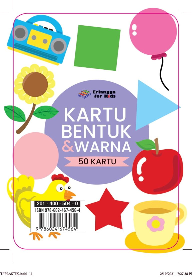 Kartu Bentuk dan Warna - Erlangga For Kids